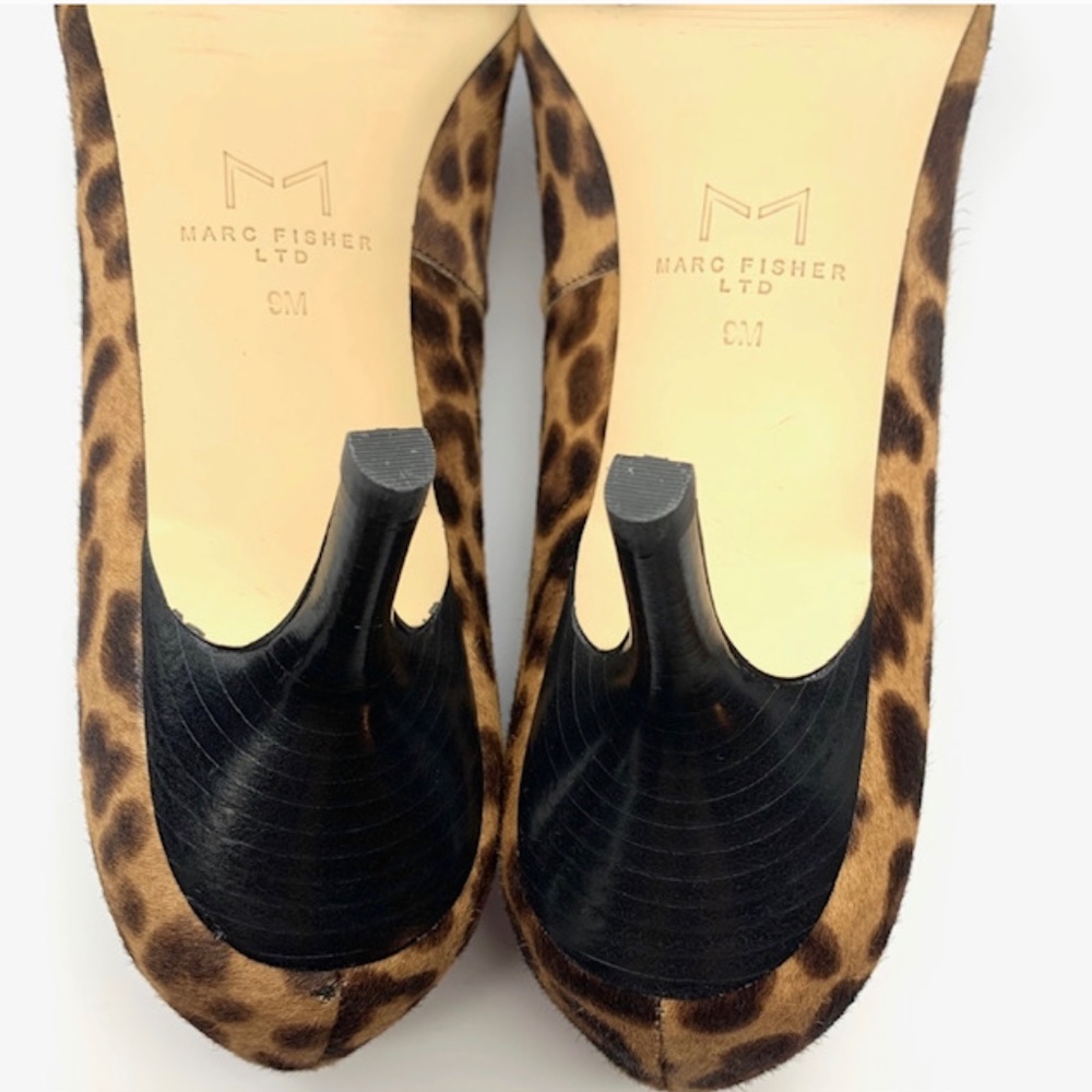 MARC FISHER LEOPARD DALLON POINTED TOE PUMP SHOES - Picture 7 of 10